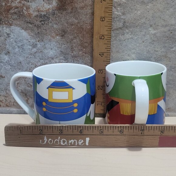 Maxwell & Williams Two Stackable Mugs Nutcracker Toy Soldier You're A Doll Coll - Picture 9 of 11